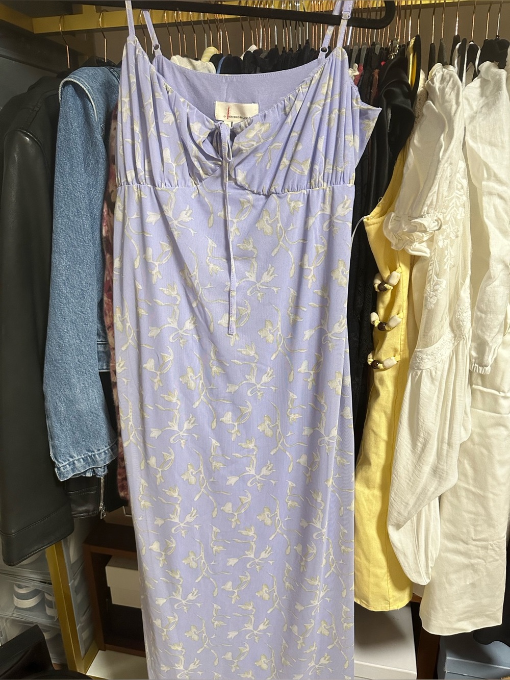 ANTHROPOLOGIE Periwinkle Sleeveless Baby Doll Dress🩵🩶